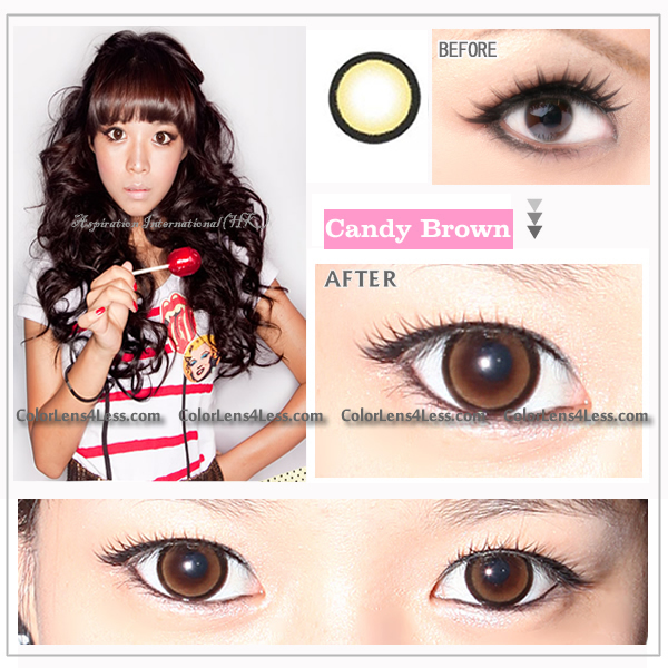 EOS CANDY Brown Colored Contacts (PAIR)